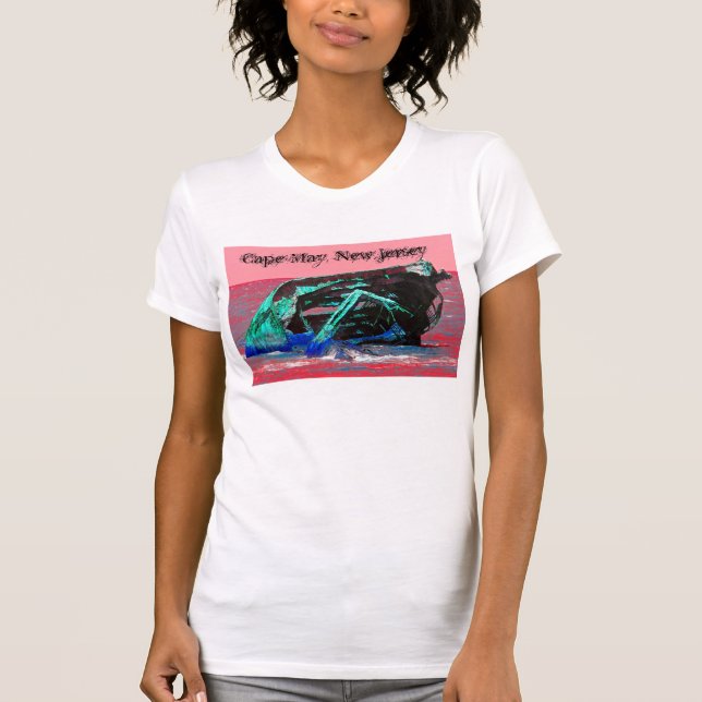 Rosa av skeppsbrott Abstrakt T-shirt (Framsida)