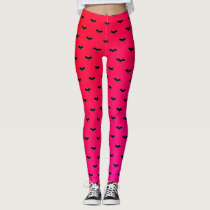 Rosa av små Fladdermöss Leggings
