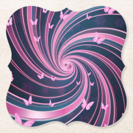 Rosa av smör underlägg papper