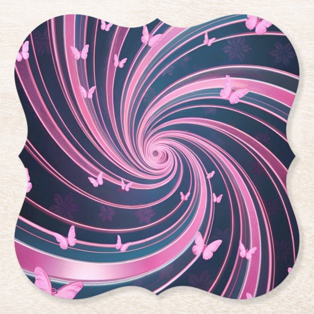 Rosa av smör underlägg papper (Framsida)