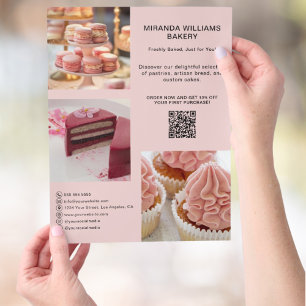 Rosa av Social-mediefält för marknadsföring av bag Reklamblad