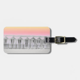 Rosa av solnedgång i havsområden bagagebricka