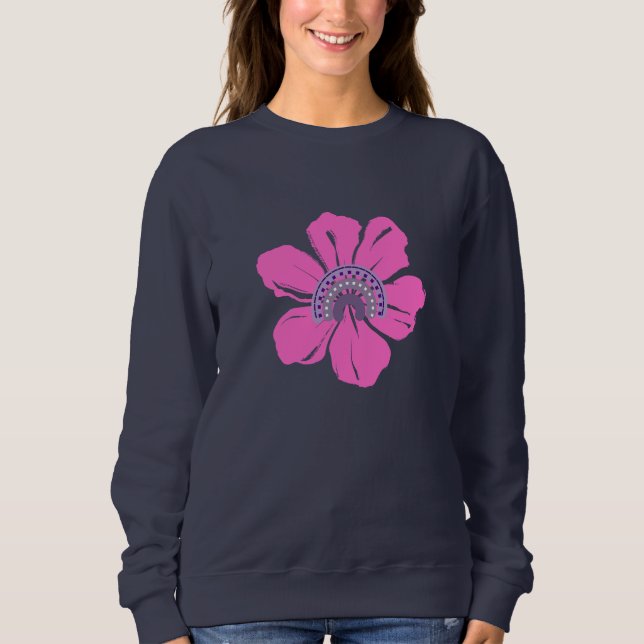 Rosa av sommarcute Flower T Shirt (Framsida)