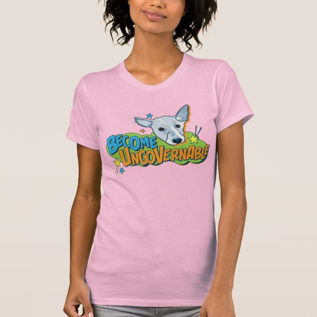 Rosa av T-shirt för kvinnor (Framsida)