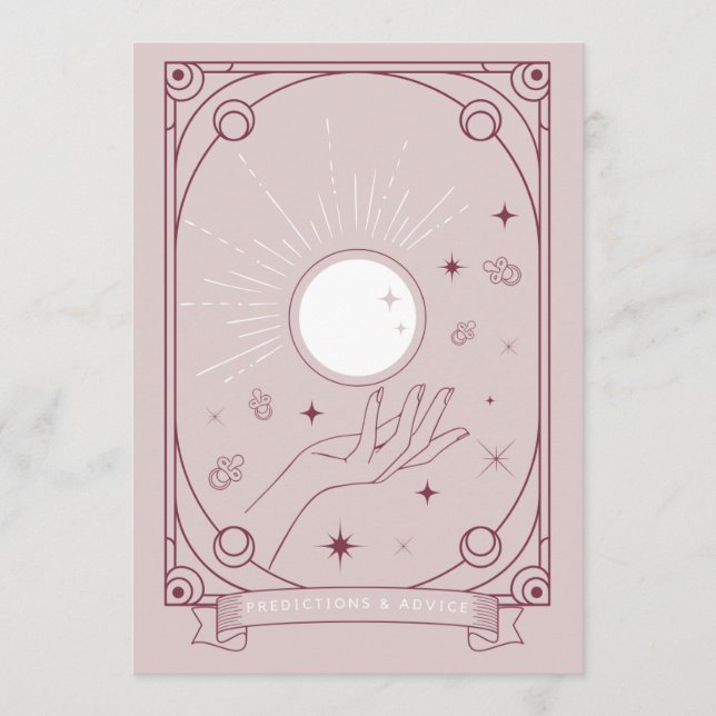 Rosa av Tarot Predictions & Advice Card Rådkort (Framsida)