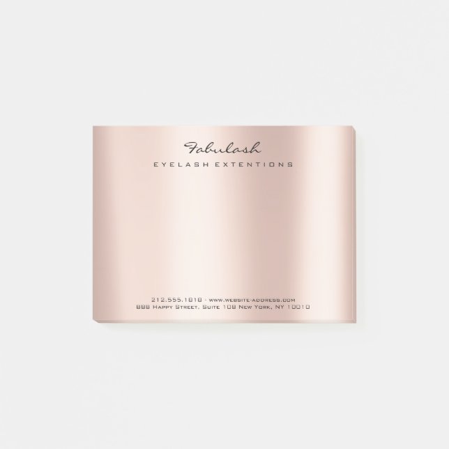 Rosa av telefonnummer för Parly  Namn Webben Post-it Block (Framsida)