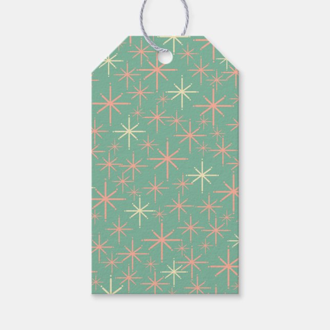 Rosa av tvillingrepp i atomåldern presentetikett (Framsidan)