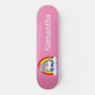 Rosa av Unicorn Gang-verksamheten Mini Skateboard Bräda 18,5 Cm