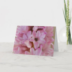 Rosa av vårtid för Söt Hyacint Note Card Kort