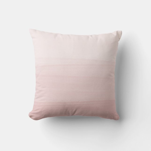  Rosa av vattenfärg Ombré Kudde (Framsida)