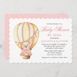 Rosa av vattenfärgbubblor, Nalle, visa med post Inbjudningar