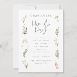 Rosa av vattenfärgsgiva blommigtar, gigantisk höna