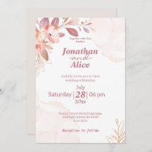 Rosa av vattenfärgsvit bröllop söt blommigt