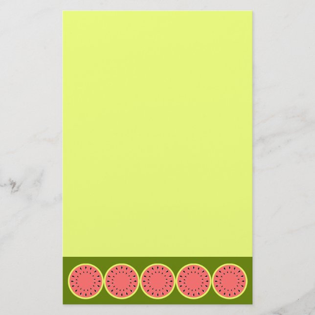 Rosa av vattenmelon brevpapper (Framsida)