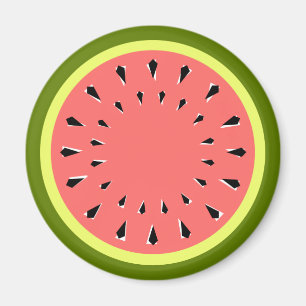 Rosa av vattenmelon magnet
