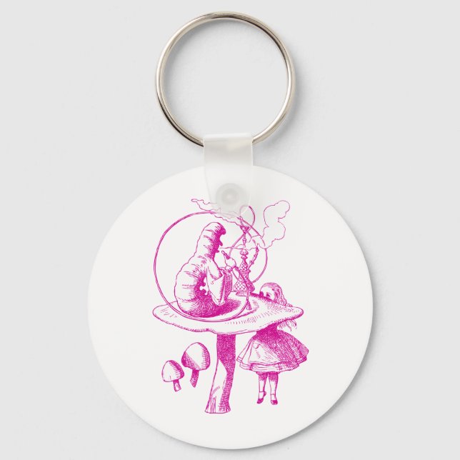 Rosa av vattenpelare nyckelring (Framsida)