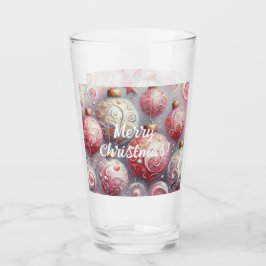 Rosa av vimiskt Julgran-prydnadsföremål Bollar Glaskopp