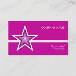 rosa av visitkort för vita rosa Star-linjer