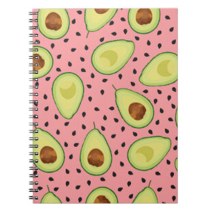 Rosa Avocadomönster  Anteckningsbok