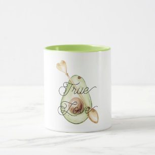 Rosa Avokadohjärtssked  Mugg