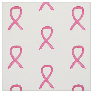 Rosa Awareness Ribbon Art Breast Cancer Fabric Tyg