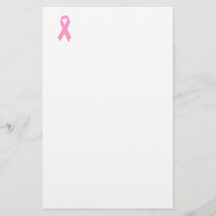 Rosa Awareness Ribbon Brevpapper
