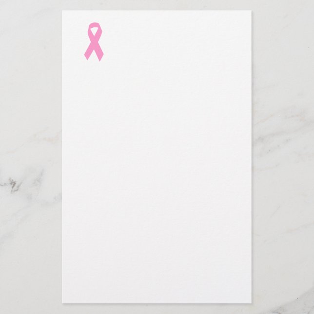 Rosa Awareness Ribbon Brevpapper (Framsida)