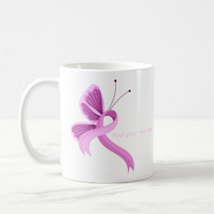 Rosa Awareness Ribbon Butterfly Coffee Mugg