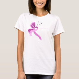 Rosa Awareness Ribbon Butterfly T-Shirt