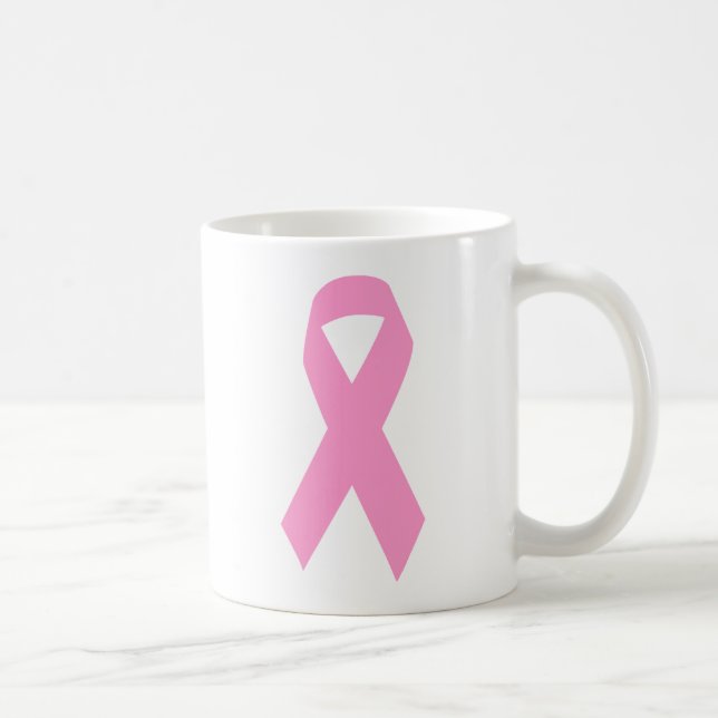 Rosa Awareness Ribbon Kaffemugg (Höger)