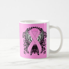 Rosa Awareness Ribbon on on with Vingar Kaffemugg