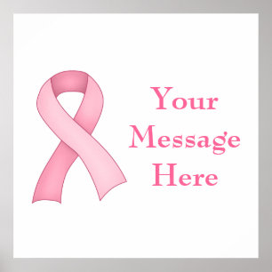 Rosa Awareness Ribbon Poster 0002