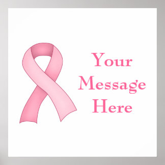 Rosa Awareness Ribbon Poster 0002