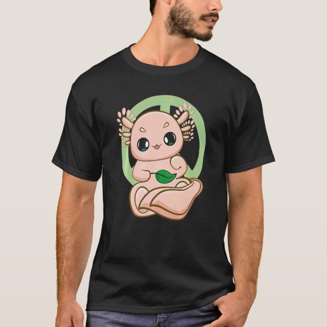 Rosa Axolotl Pet for Environmentalist and Earth Da T Shirt (Framsida)