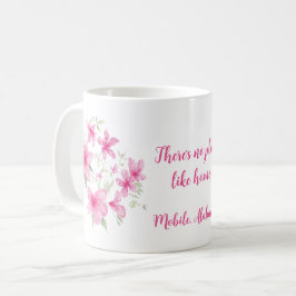 Rosa Azalea Blommig Kaffemugg