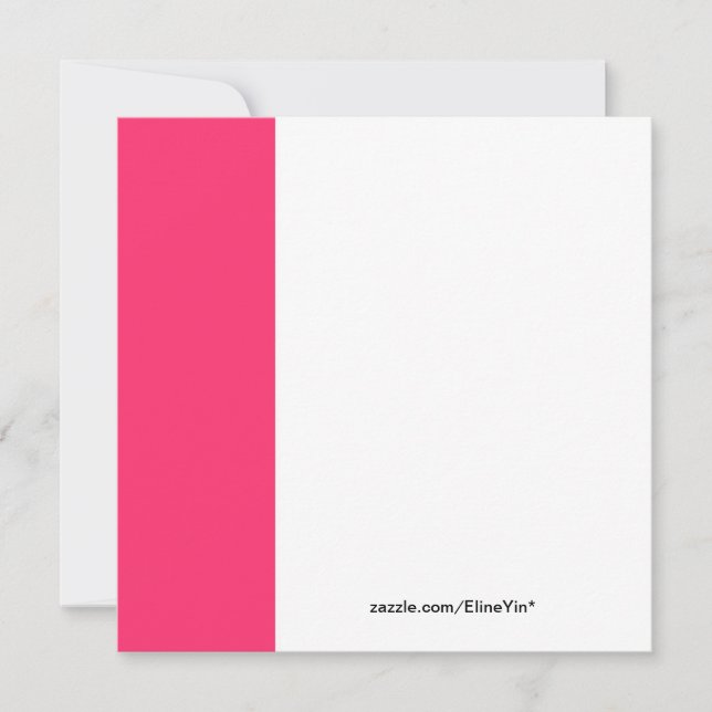 rosa azalea-blommor jul party inbjudningar (Framsida)