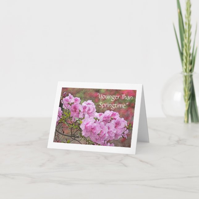 rosa AZALEAS BIRTHDAY CA Kort (Framsida)
