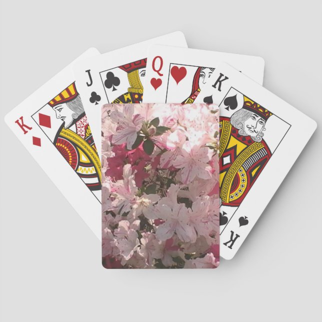 Rosa Azaleas Spel Kort (Baksidan)