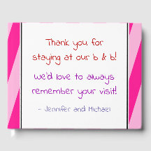 Rosa B-&-B-besökare Bok