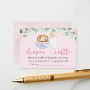 Rosa Baby brinner upp i koffeinbaren och sprider r Tilläggskort