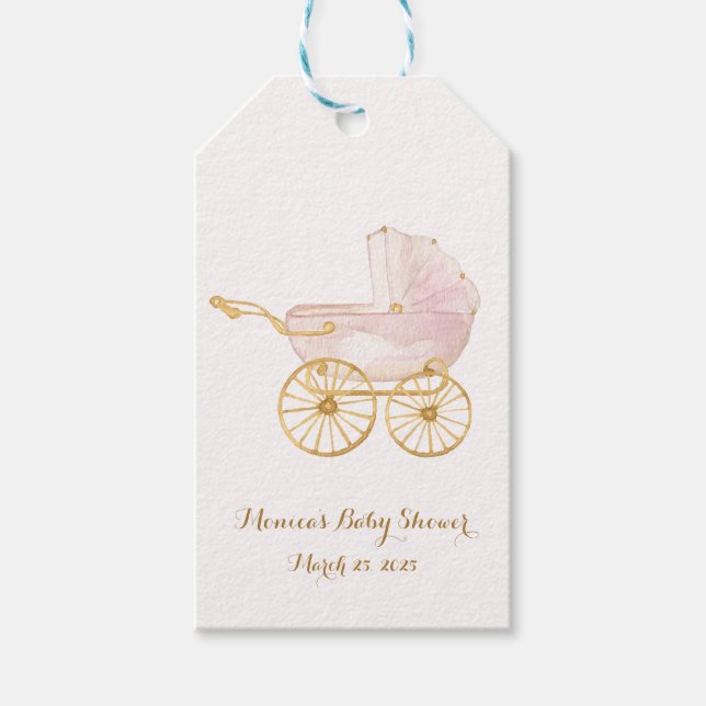 Rosa Baby Carriage GrandMillennium Presentetikett (Framsidan)