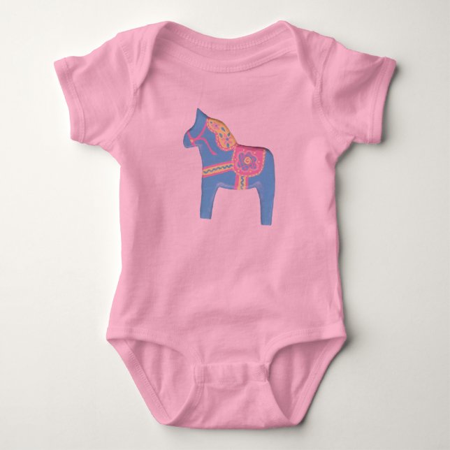 Rosa Baby Dala T-shirt (Framsida)