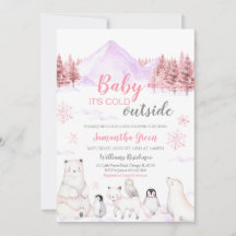 Rosa Baby Det är Kall utanför babyskabinka