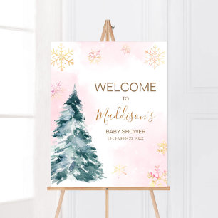 Rosa Baby Det är Kallet utanför välkomstsidan Poster