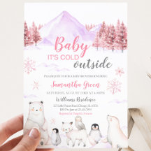 Rosa Baby Det är kallt ute Babykalas