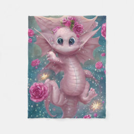 Rosa Baby Dragon Fleecefilt