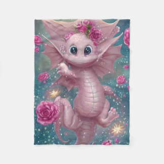 Rosa Baby Dragon Fleecefilt