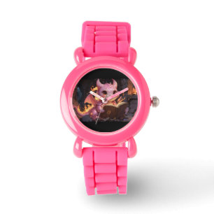Rosa Baby Dragon Reads a Bok Armbandsur