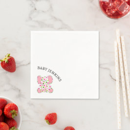 Rosa Baby Elephant Pappersservett