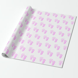 Rosa Baby Feet On White Presentpapper